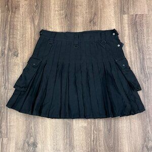 Men's Black Utility Kilt